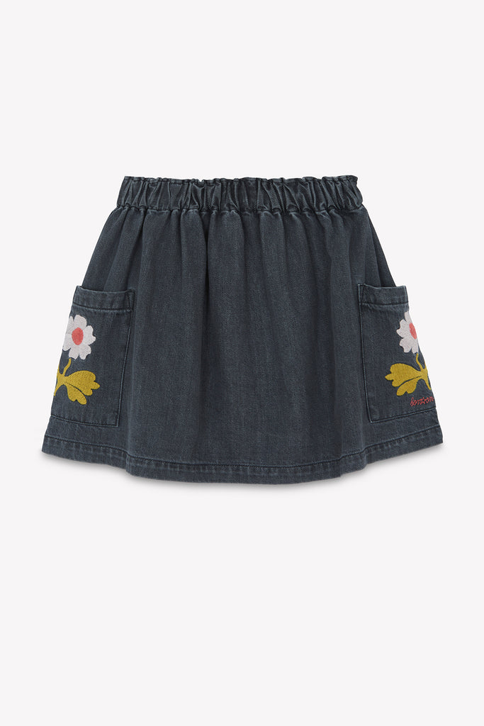 Girls’ Denim Skirt – Grey