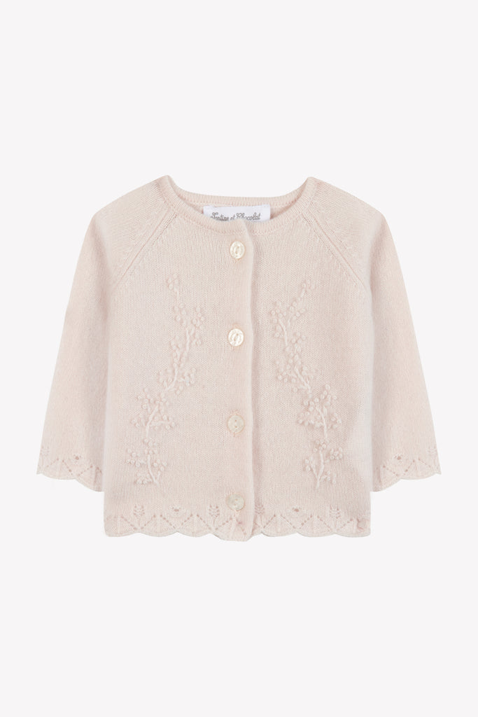 Baby Girl’s Cardigan – Pale Pink
