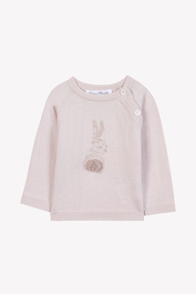 Baby Girl’s Sweater – Pale Pink