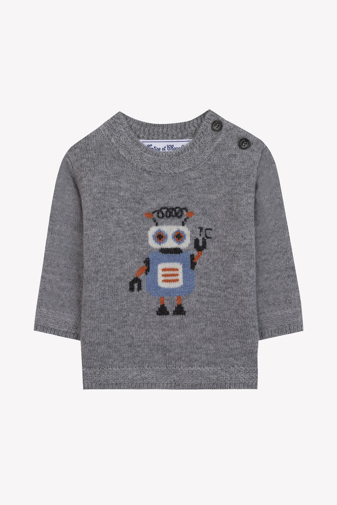 Baby Boy's Sweater – Grey