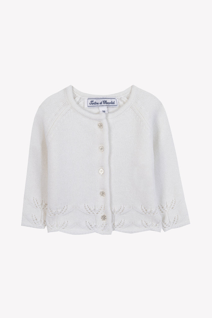 Baby Girl’s Cardigan – Off-White
