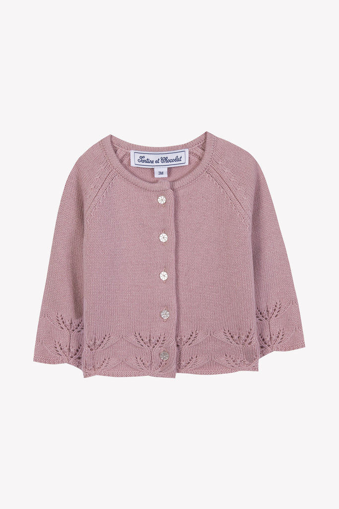 Baby Girl’s Cardigan – Rose Pink