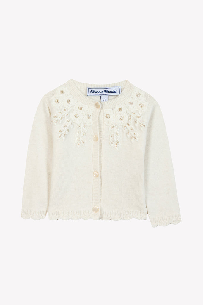Baby Girl’s Cardigan – Off-White