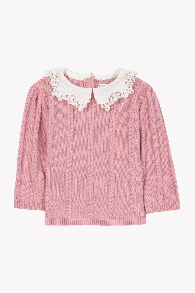 Baby Girl’s Sweater – Rose Pink
