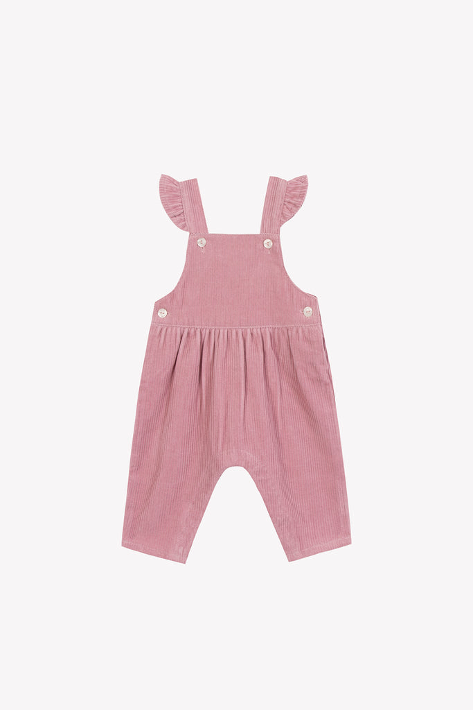 Baby Girl’s Dungarees – Pink Velvet