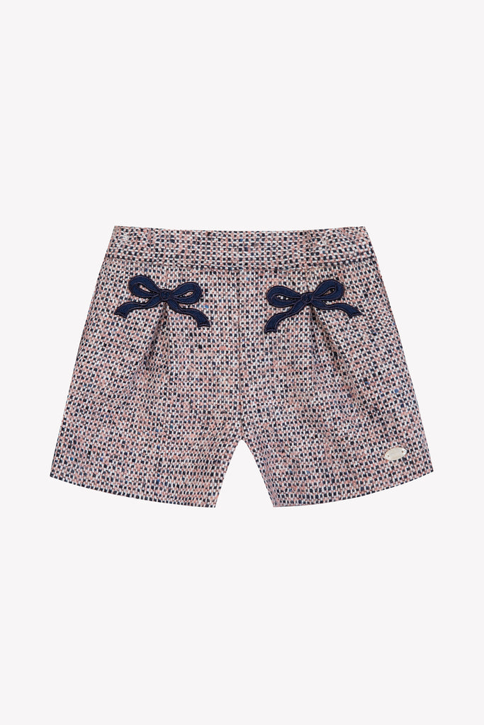 Baby Girl’s Shorts – Pink Tweed