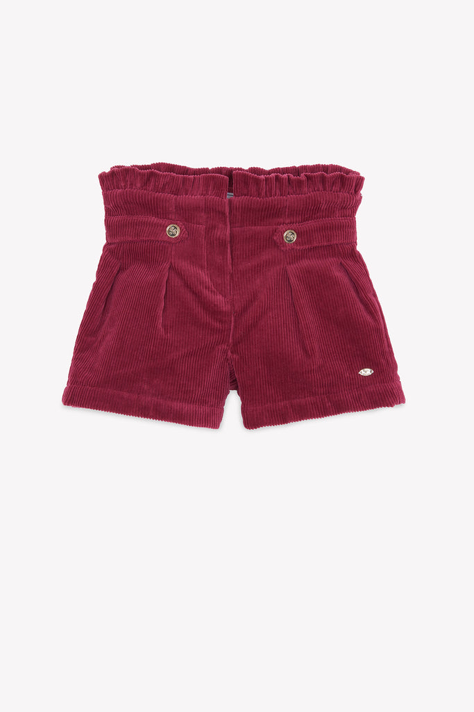 Junior Girl’s Shorts – Magenta Velvet