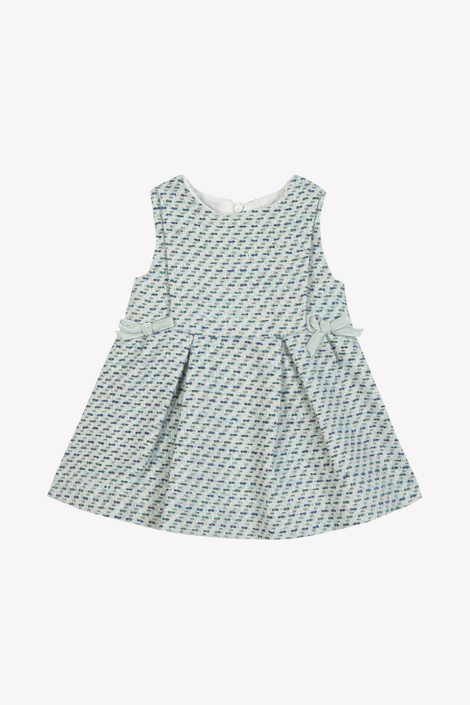 Baby Girl’s Dress – Emerald Tweed