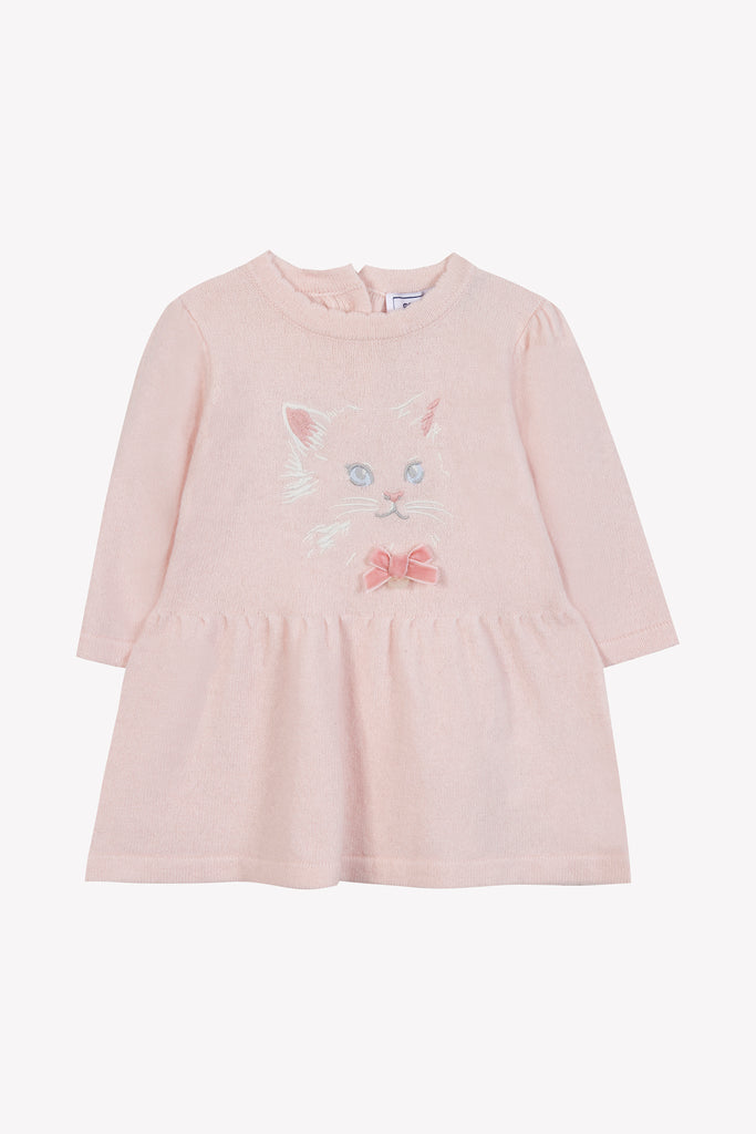 Baby Girl’s Dress – Pale Pink Knit