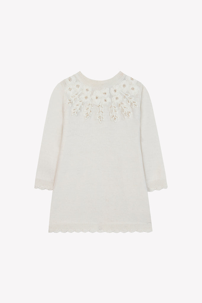 Baby Girl’s Dress – Off-White Wool