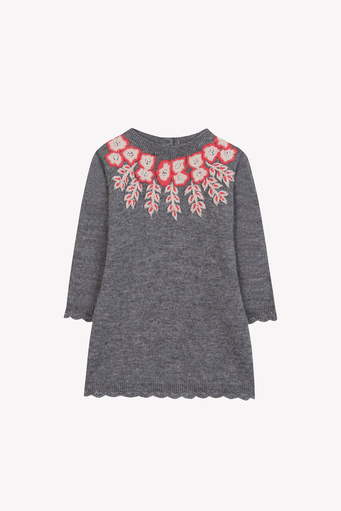 Baby Girl’s Dress – Grey Wool