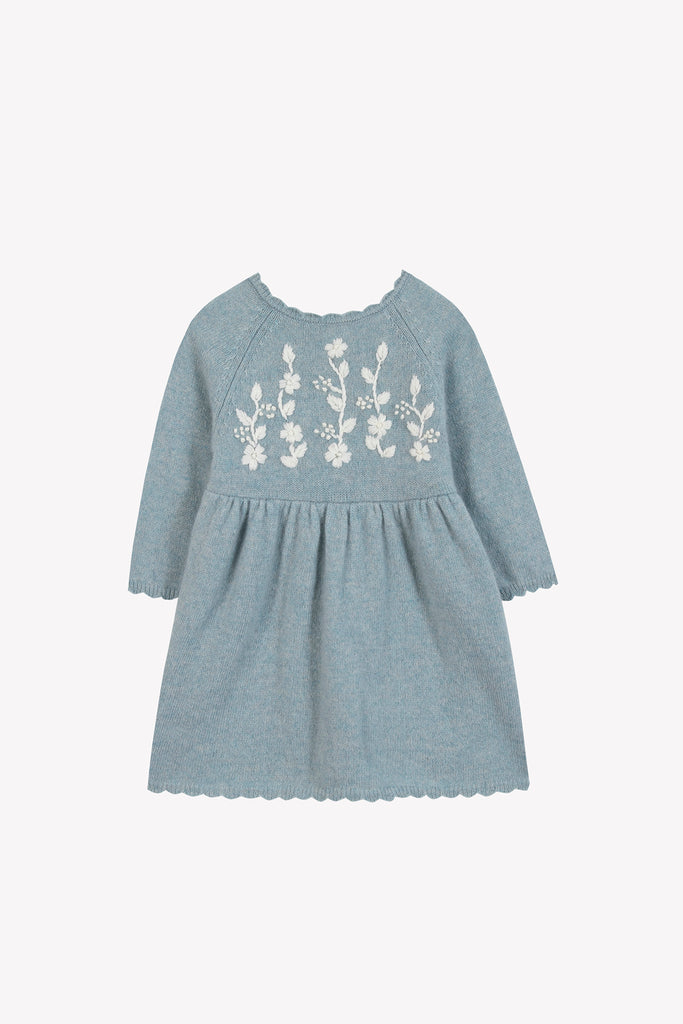 Baby Girl’s Dress – Green Water Knit
