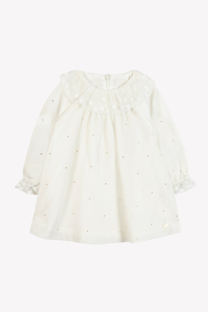 Baby Girl’s Ceremony Dress – Off-White Velvet