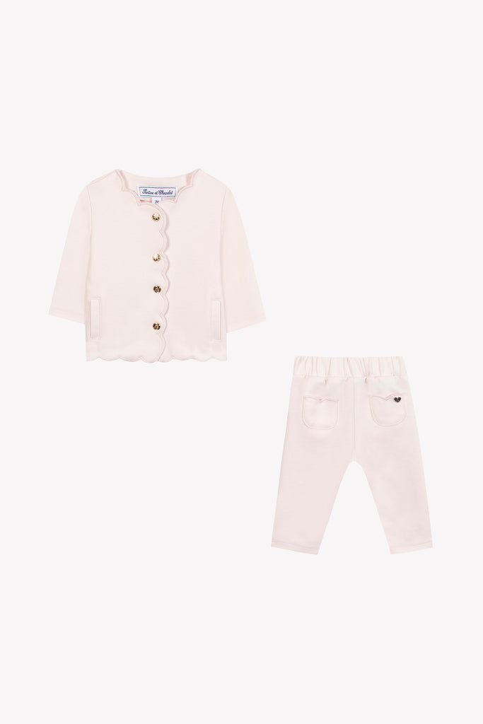 Baby Girl’s Jogging Outfit – Pale Pink