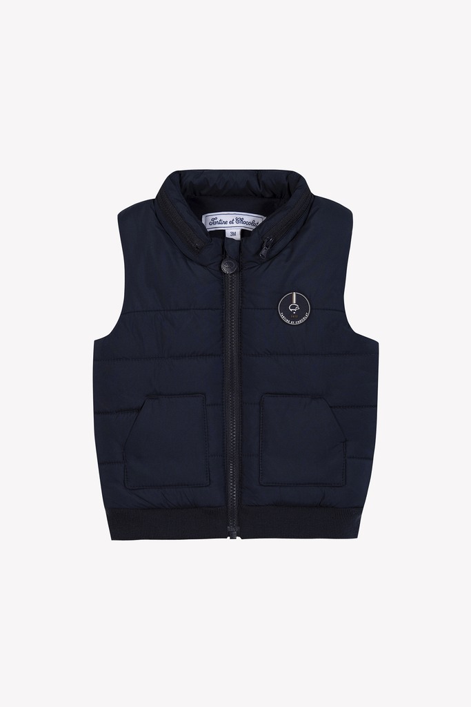 Baby Boy’s Quilted Down Jacket – Navy