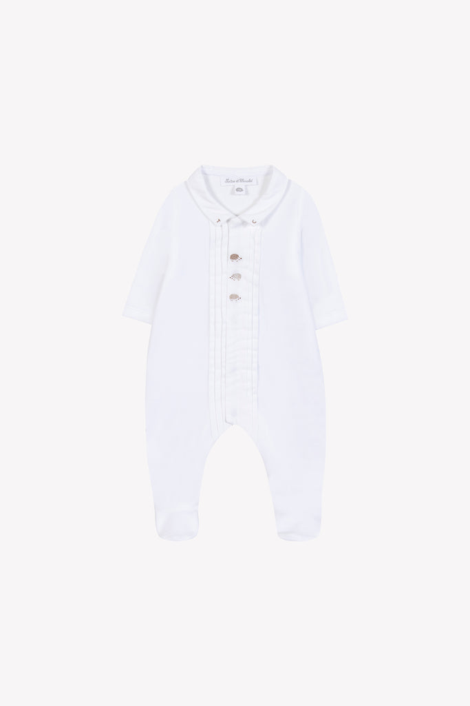 Baby Boy’s Sleepsuit – White