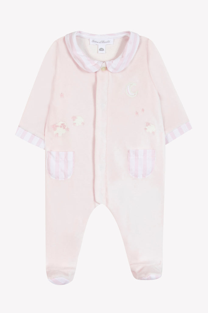 Baby Girl’s Sleepsuit – Pale Pink