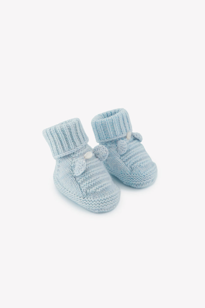 Baby Boy’s Slippers – Blue Heather