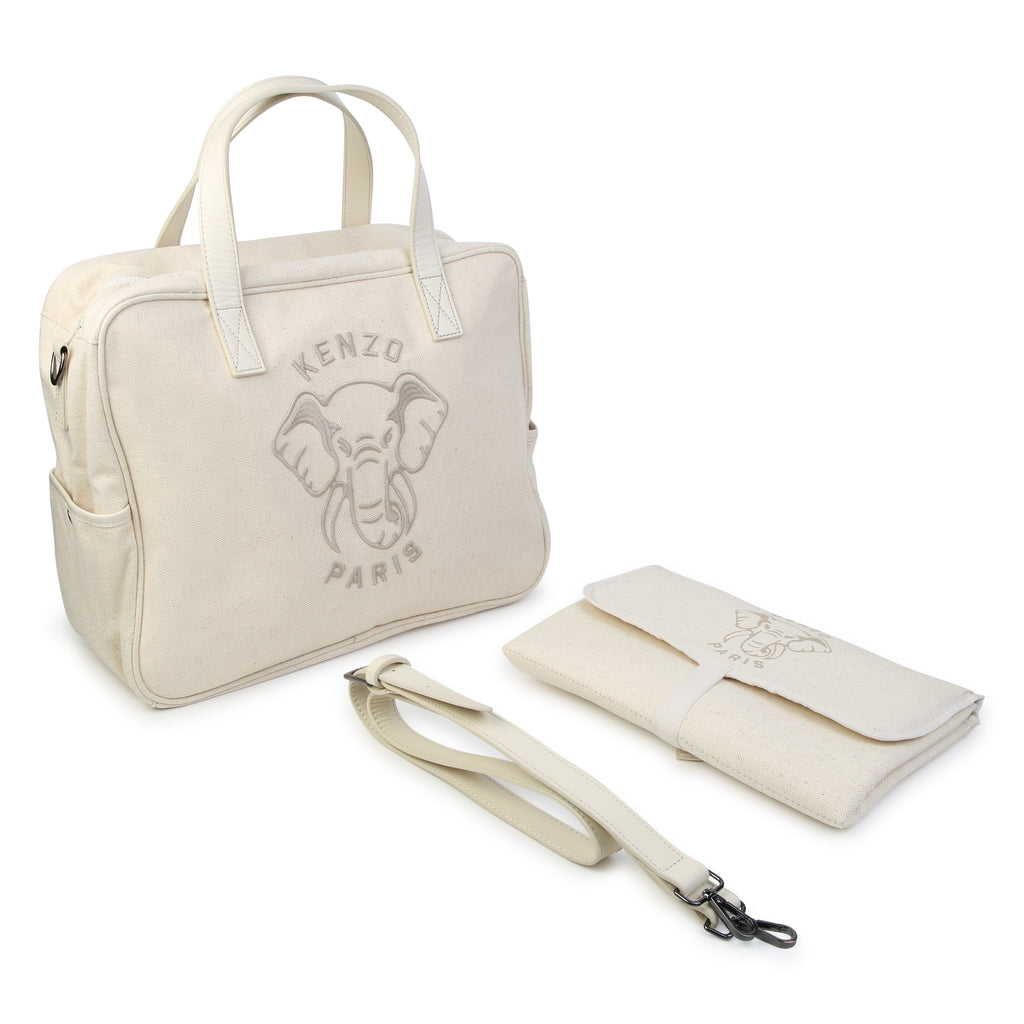 Embroidered changing bag