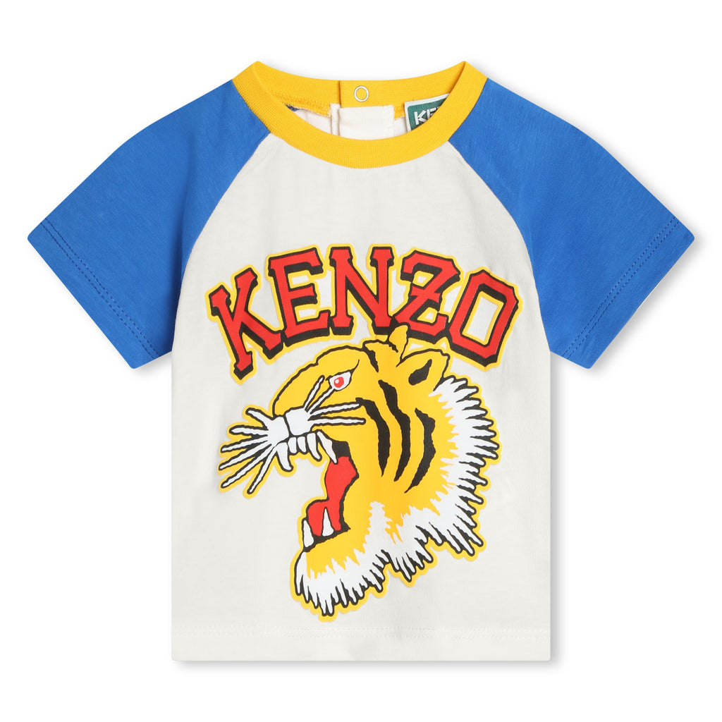 Cotton press-stud t-shirt
