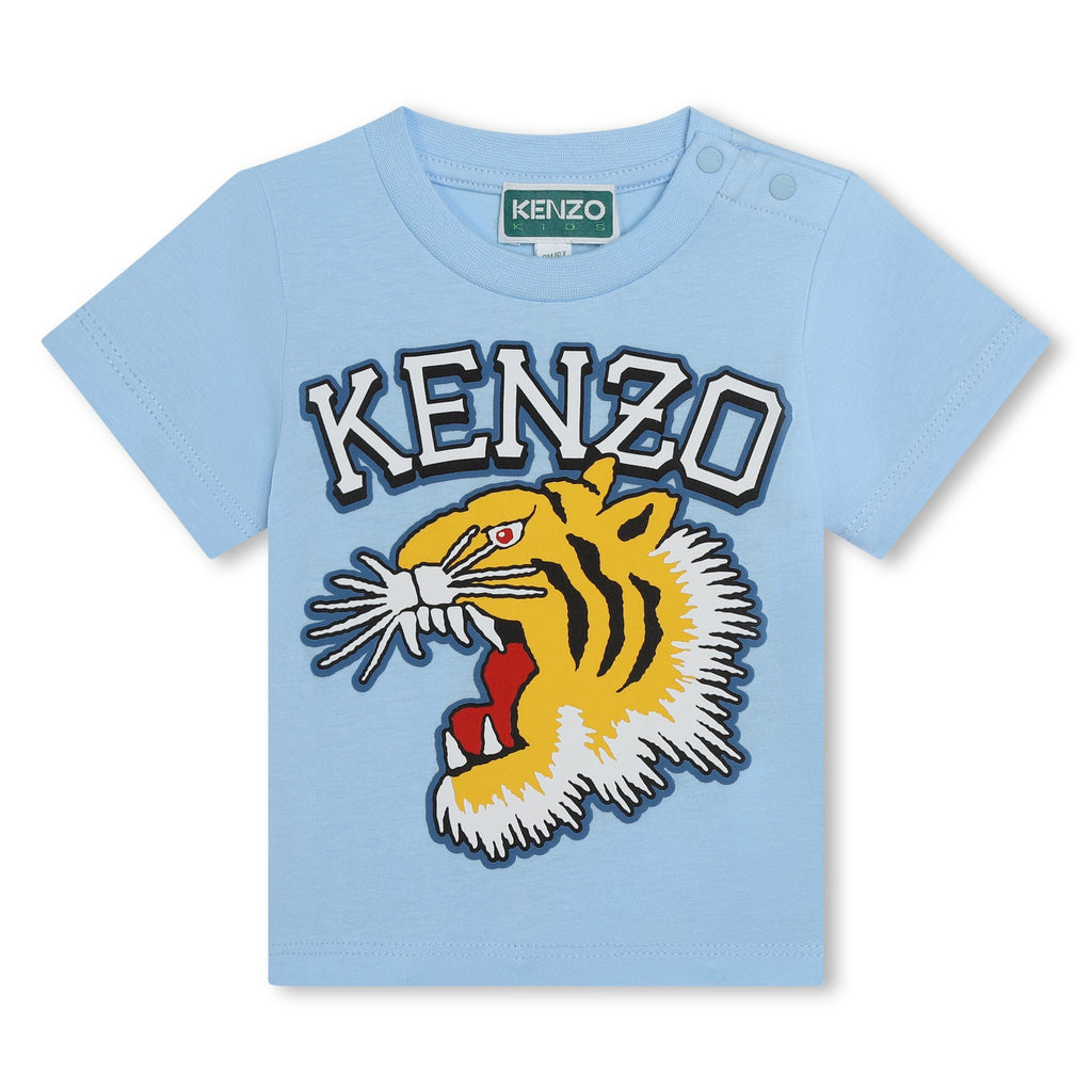 Cotton press-stud T-shirt