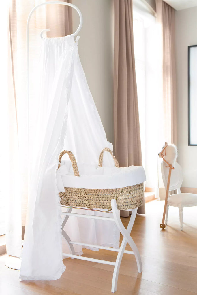 Moses basket canopy 2024 stand